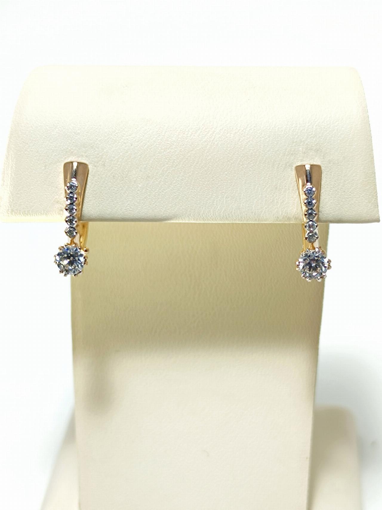 Золотые серьги женские