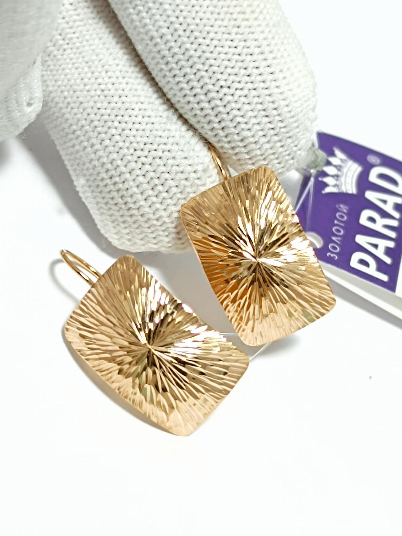 Золотые серьги женские