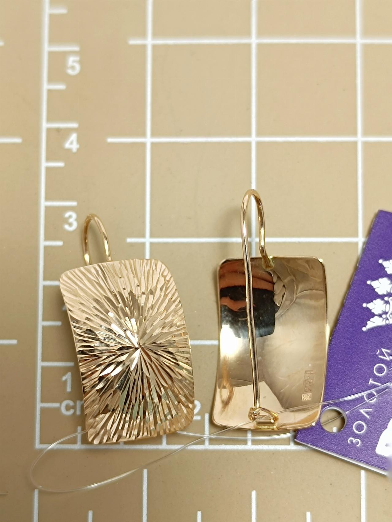 Золотые серьги женские