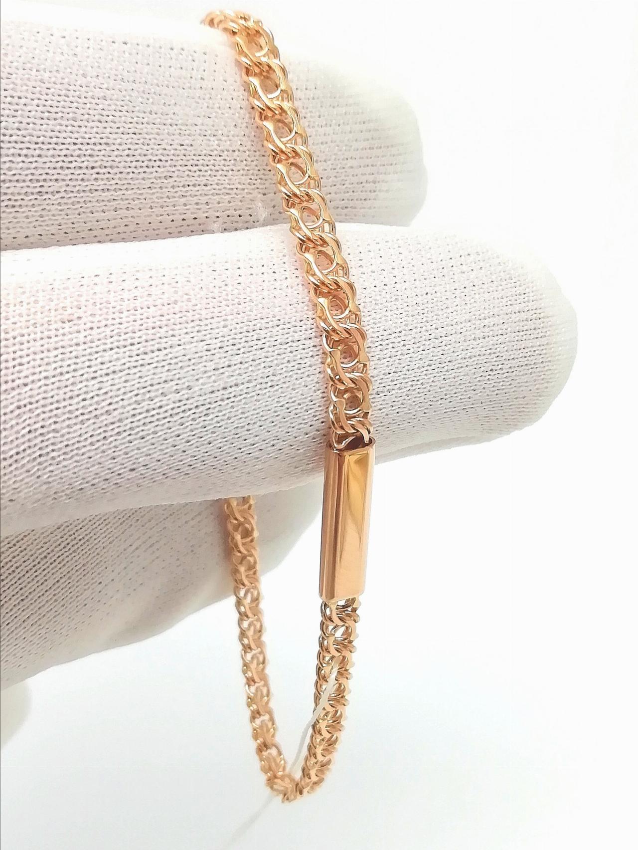 Золотой браслет Арабский бисмарк