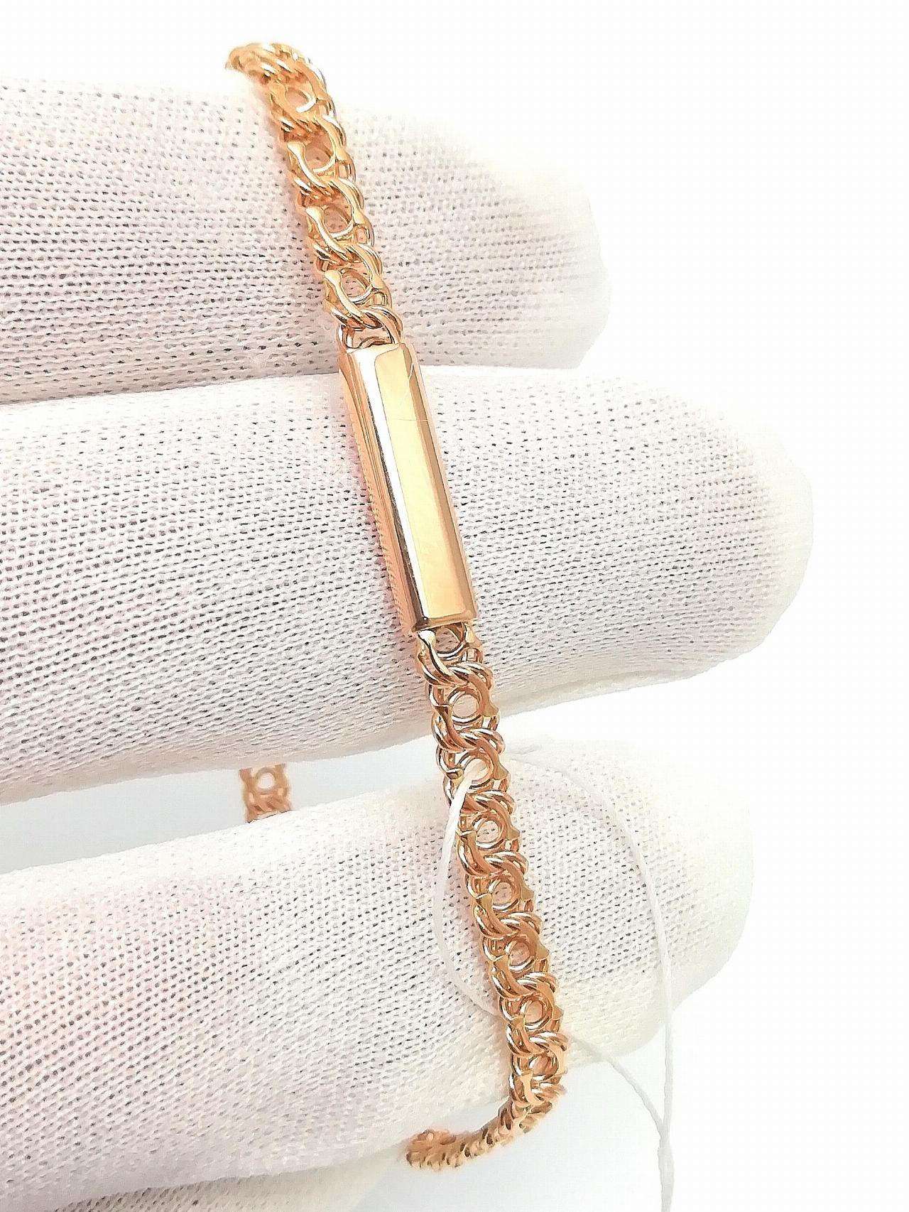 Золотой браслет Арабский бисмарк