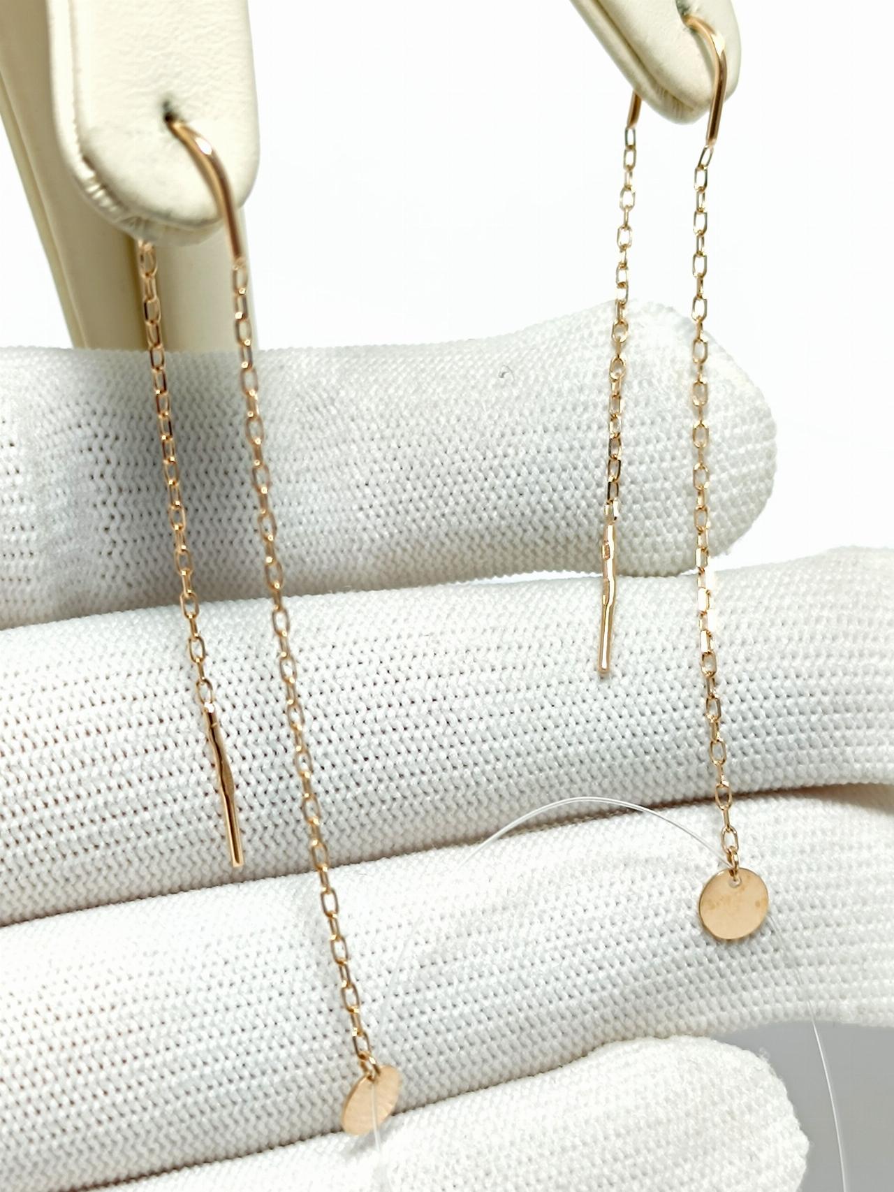 Золотые серьги продевки