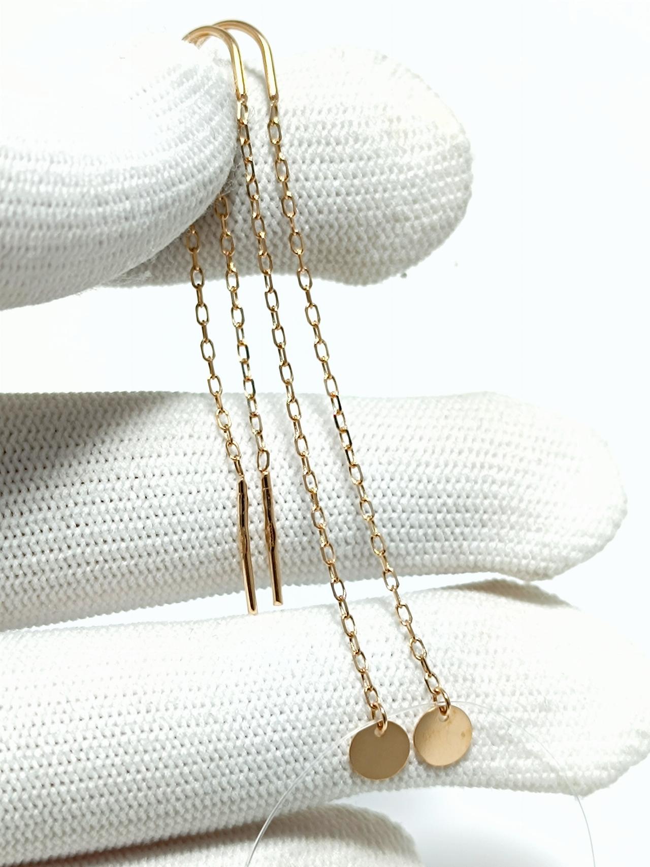 Золотые серьги продевки