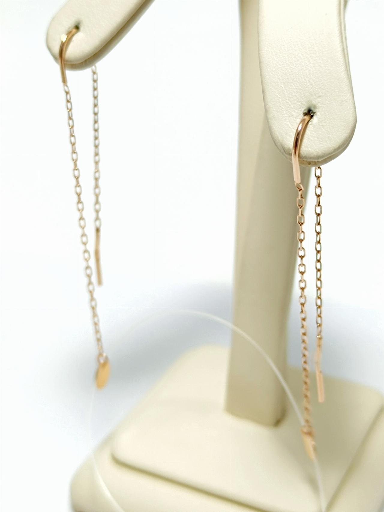 Золотые серьги продевки