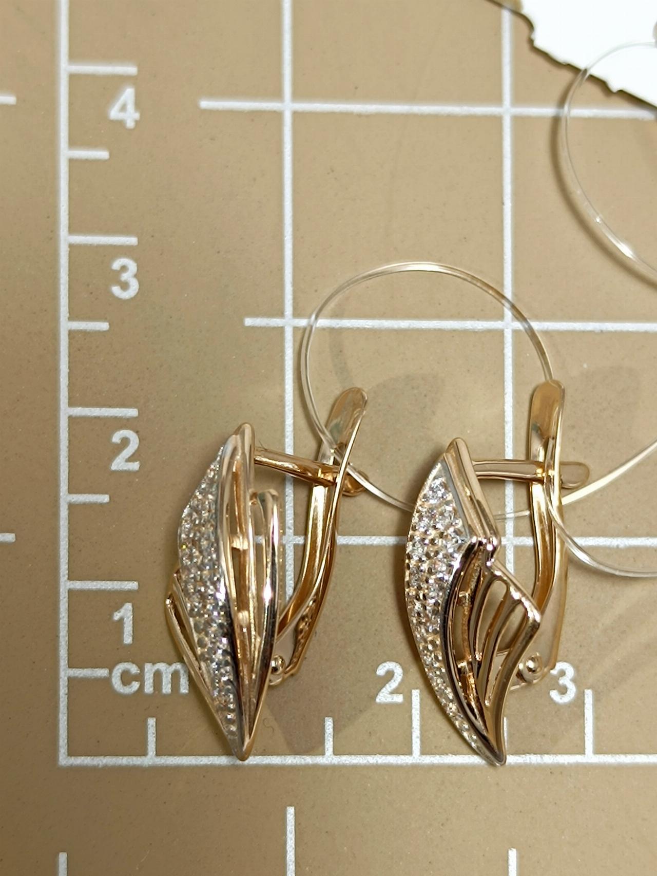 Золотые серьги женские