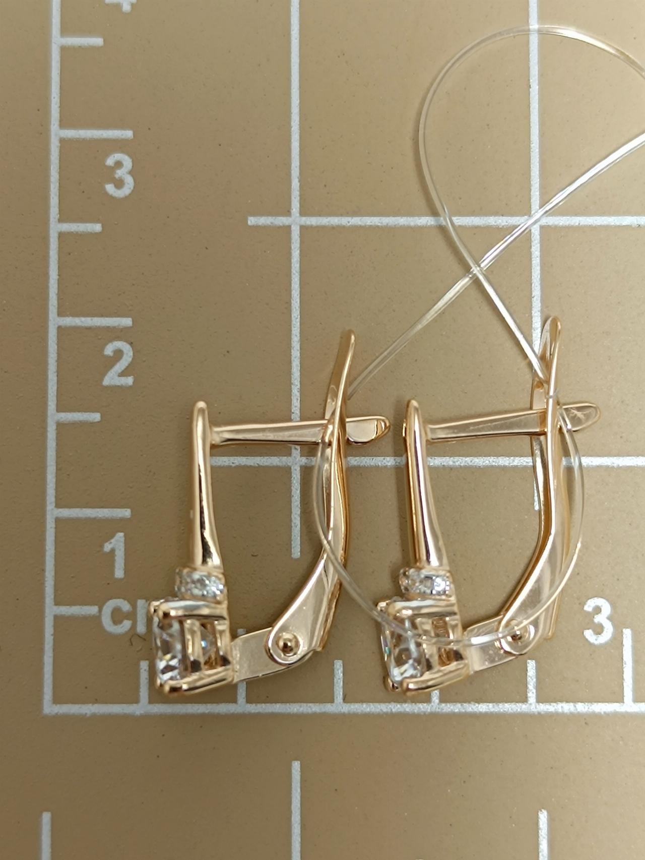 Золотые серьги женские