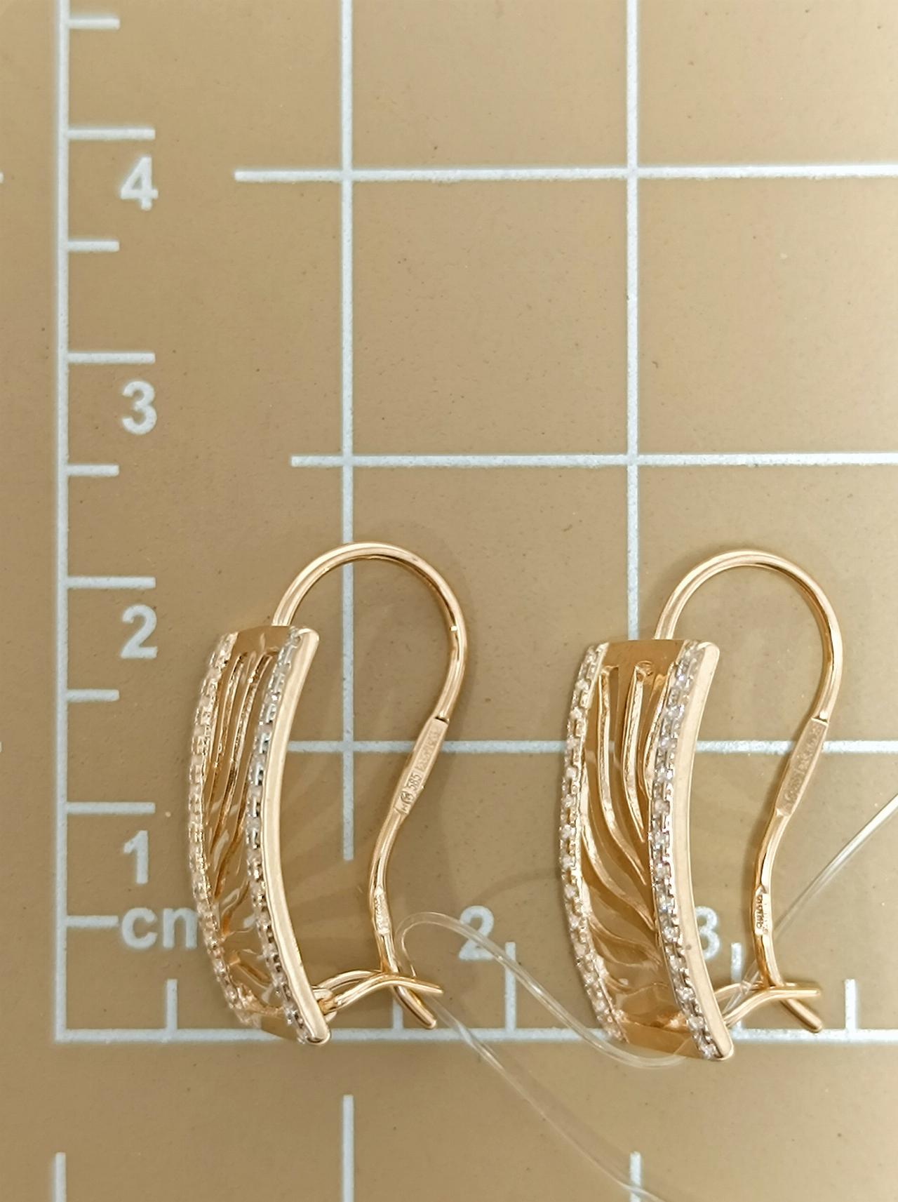 Золотые серьги женские