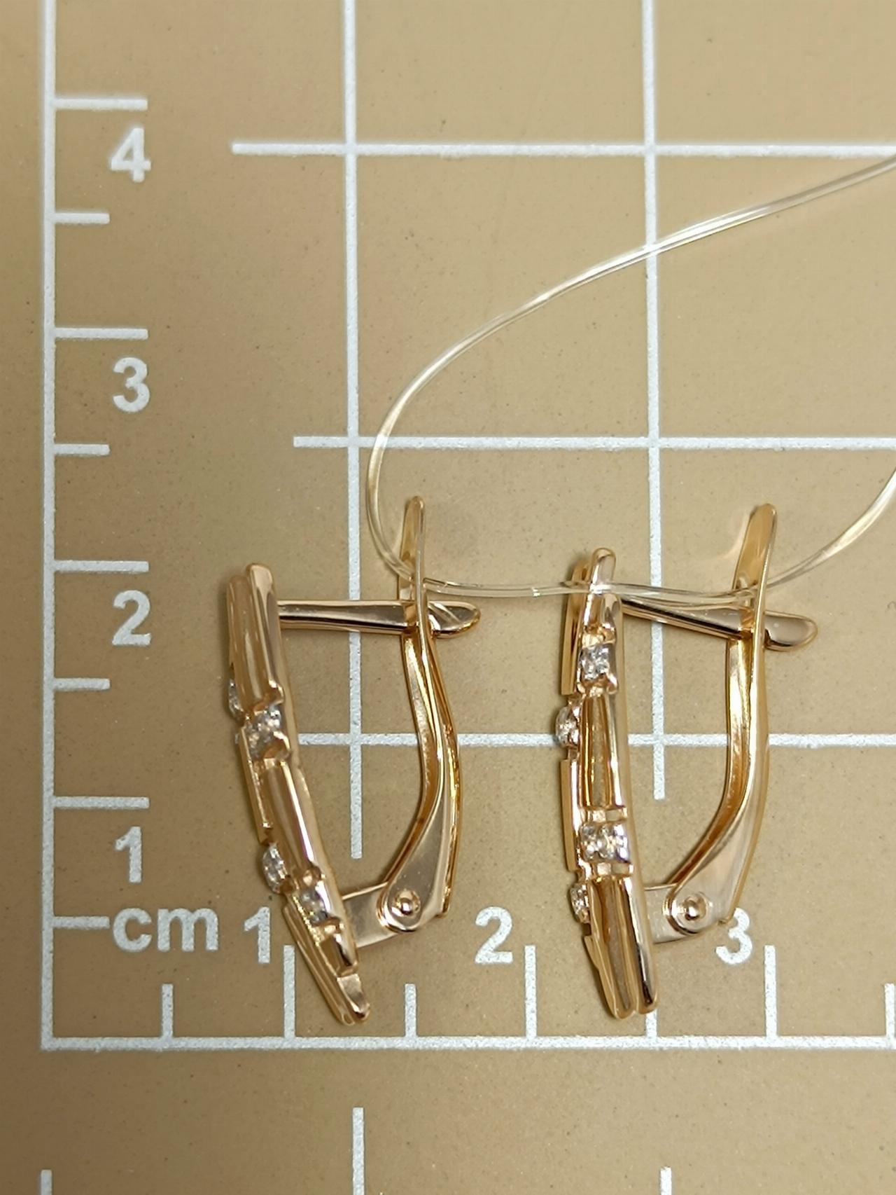 Золотые серьги женские