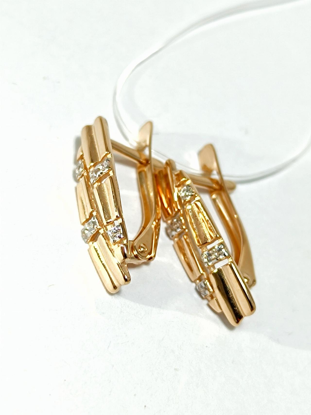 Золотые серьги женские