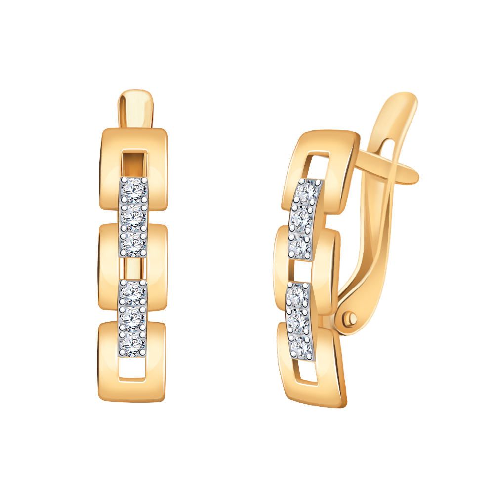 Золотые серьги женские