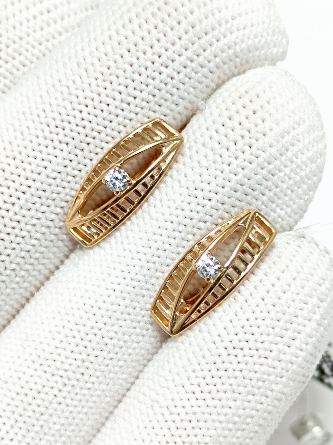 Золотые серьги женские