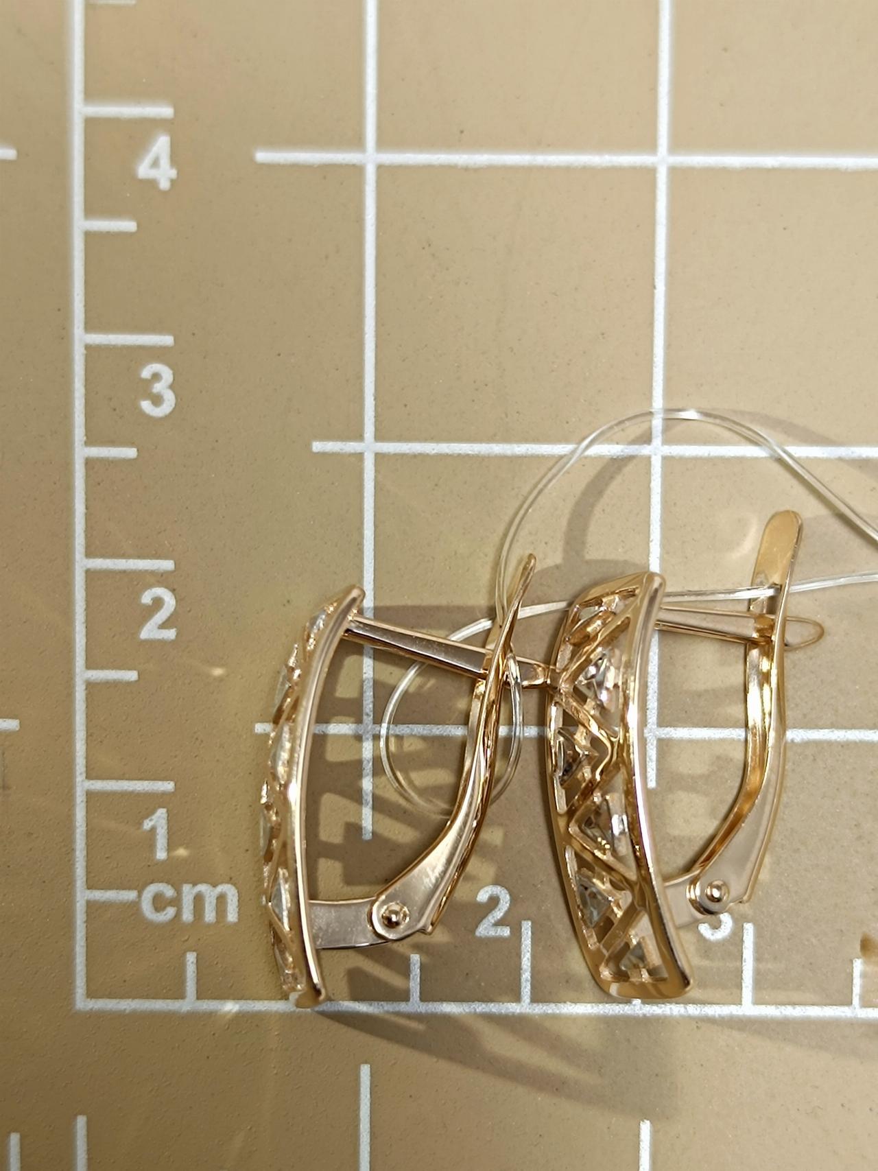 Золотые серьги женские