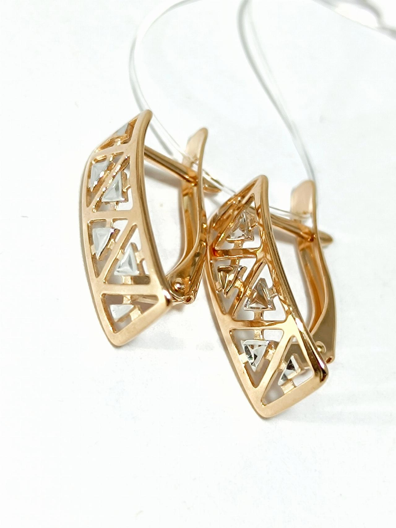 Золотые серьги женские