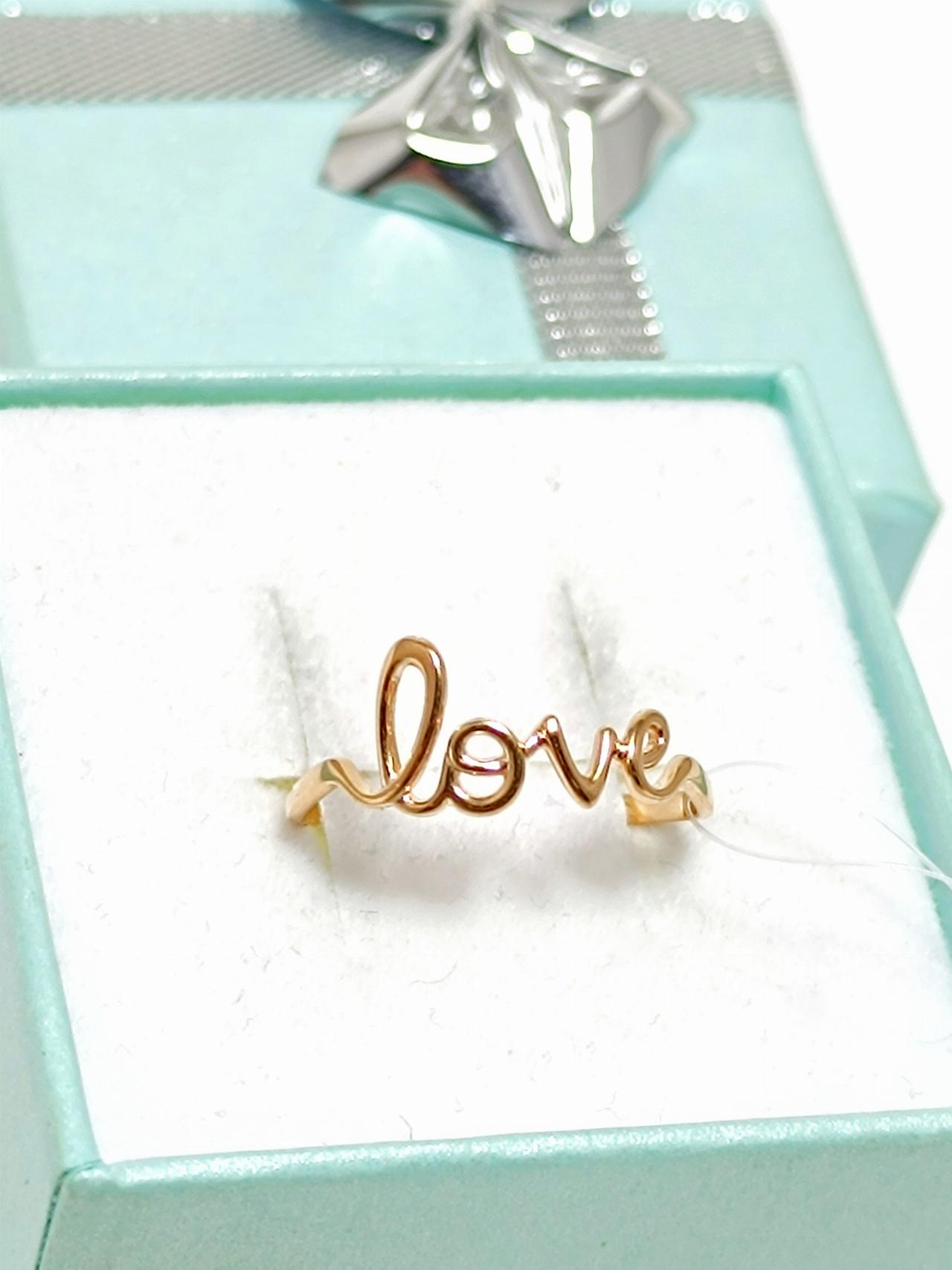 Золотое кольцо LOVE