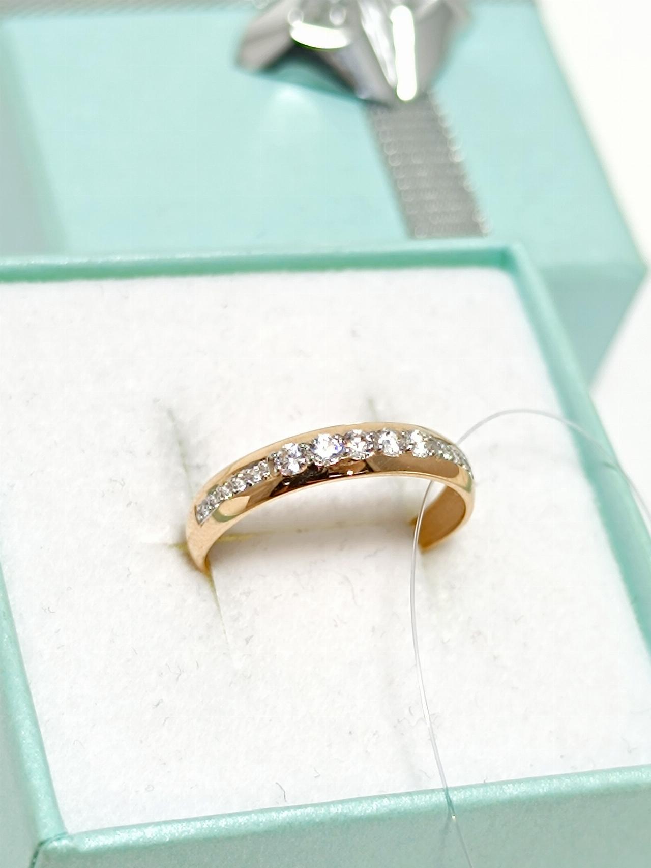 Золотое кольцо дорожка, вставка фианит