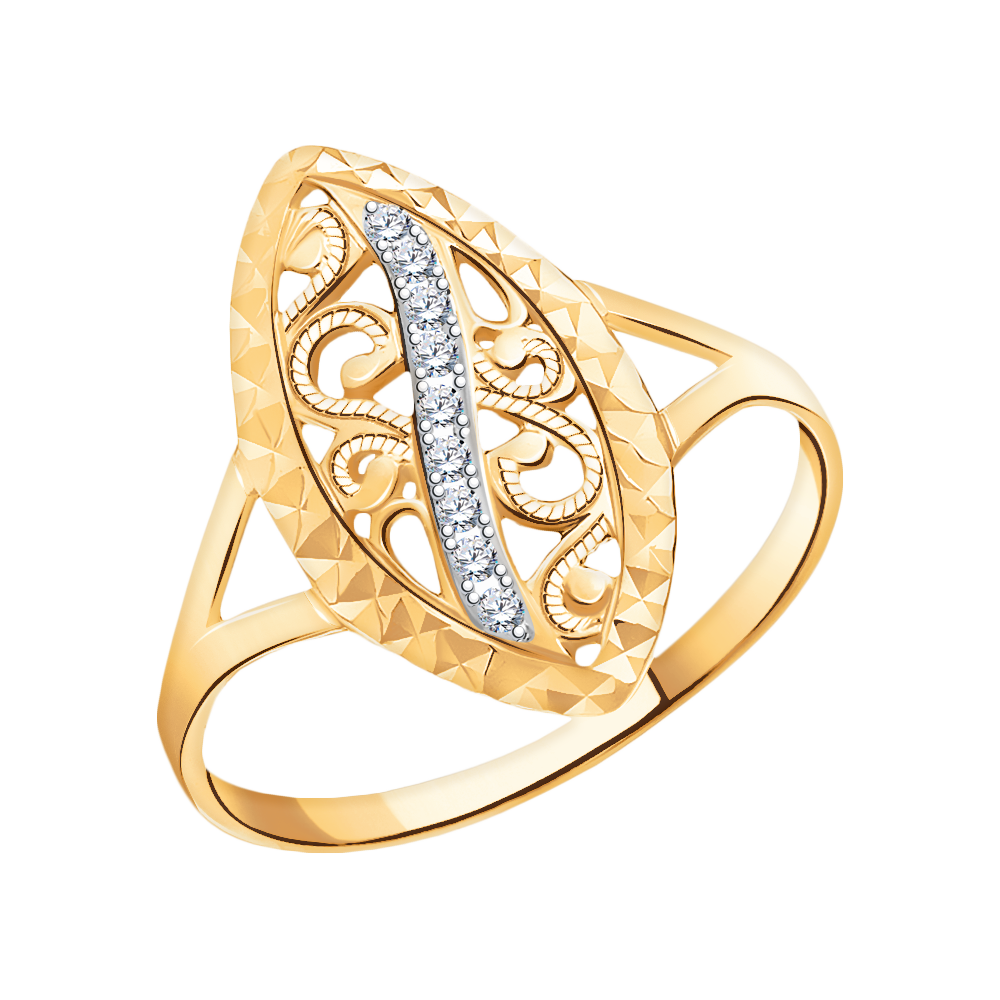 Золотое кольцо женское