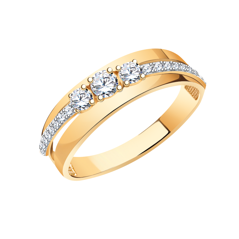 Золотое кольцо женское