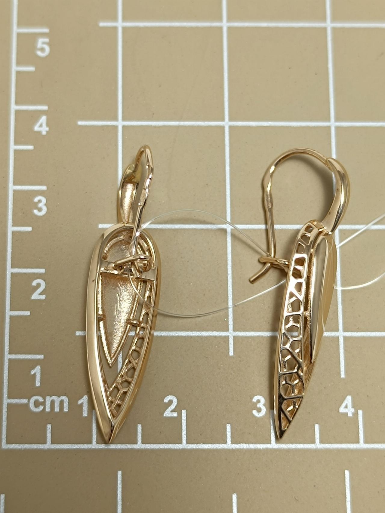 Золотые серьги женские