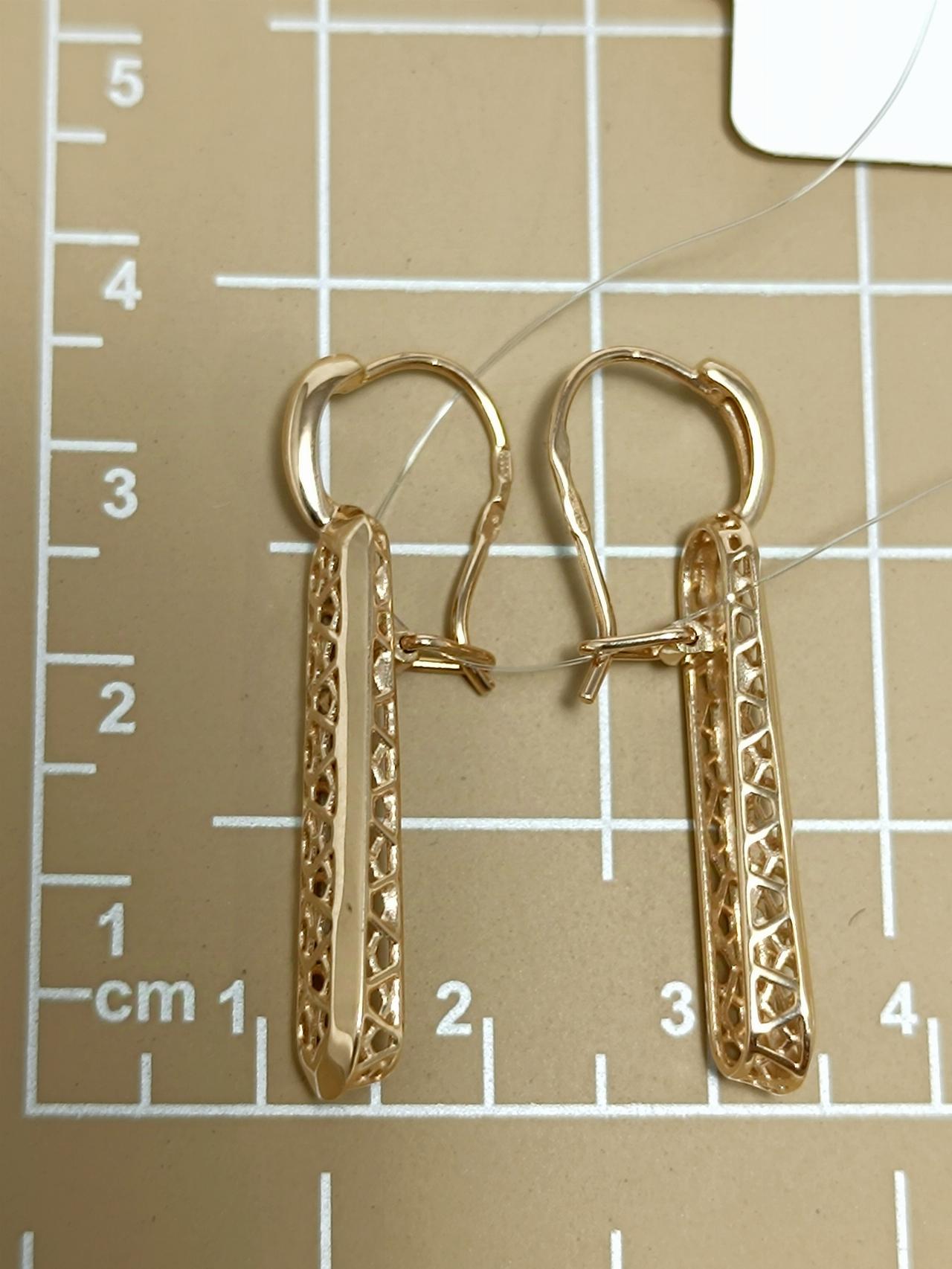 Золотые серьги женские