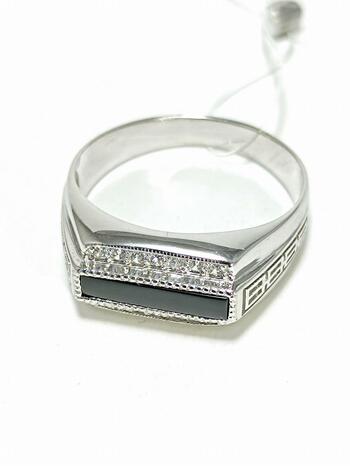 Серебряное мужское кольцо - печатка