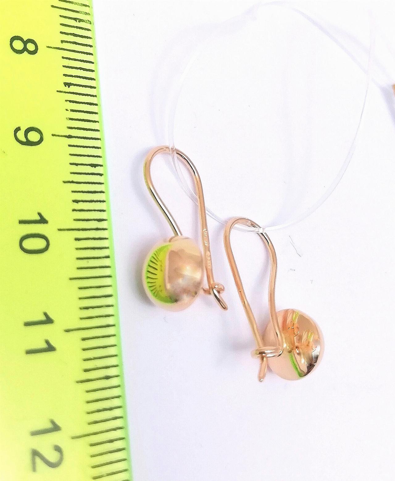 Золотые серьги шары