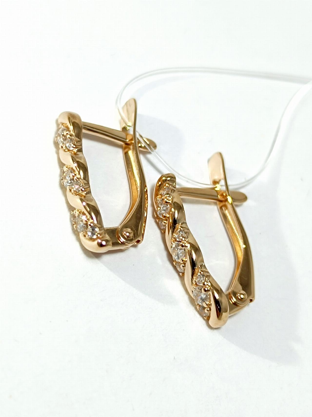 Золотые серьги женские