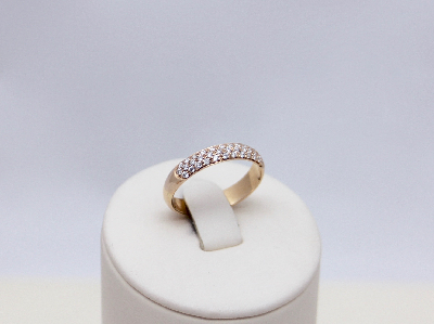 Кольцо женское, вставка бриллиант