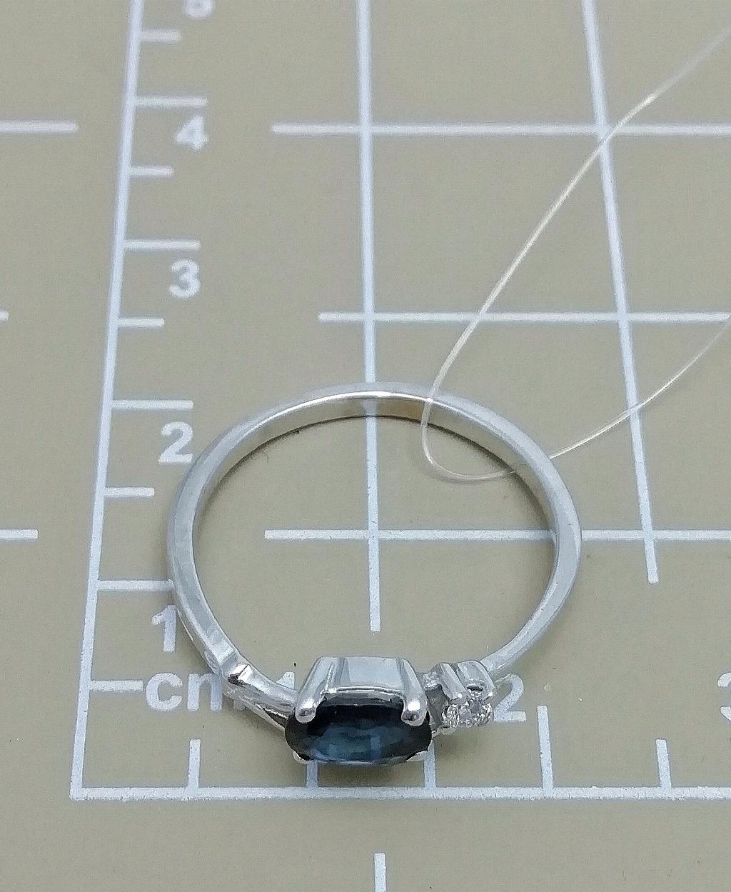 Кольцо дк151122-126 1,55г, вставка бриллиант