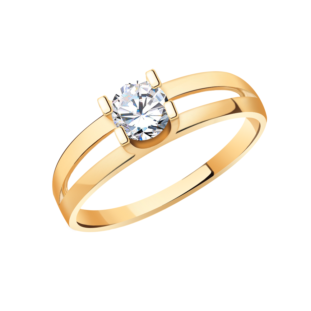 Золотое кольцо женское