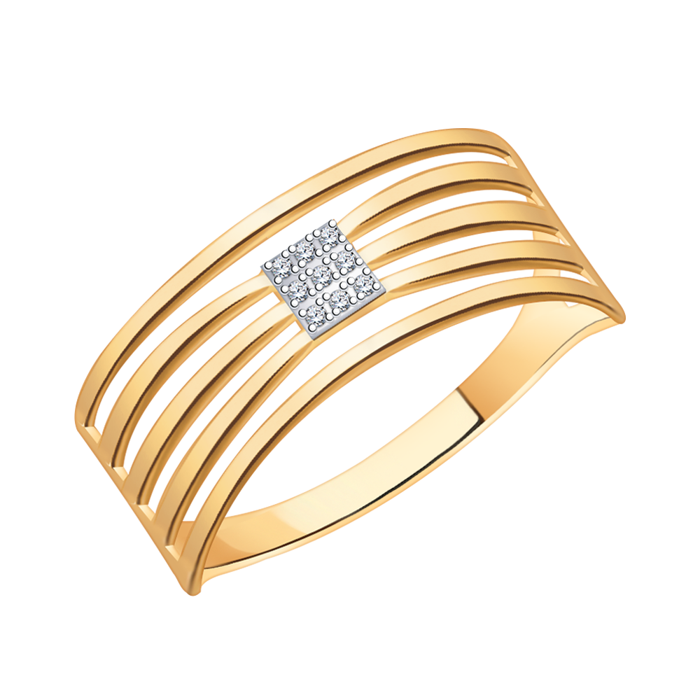 Золотое кольцо женское