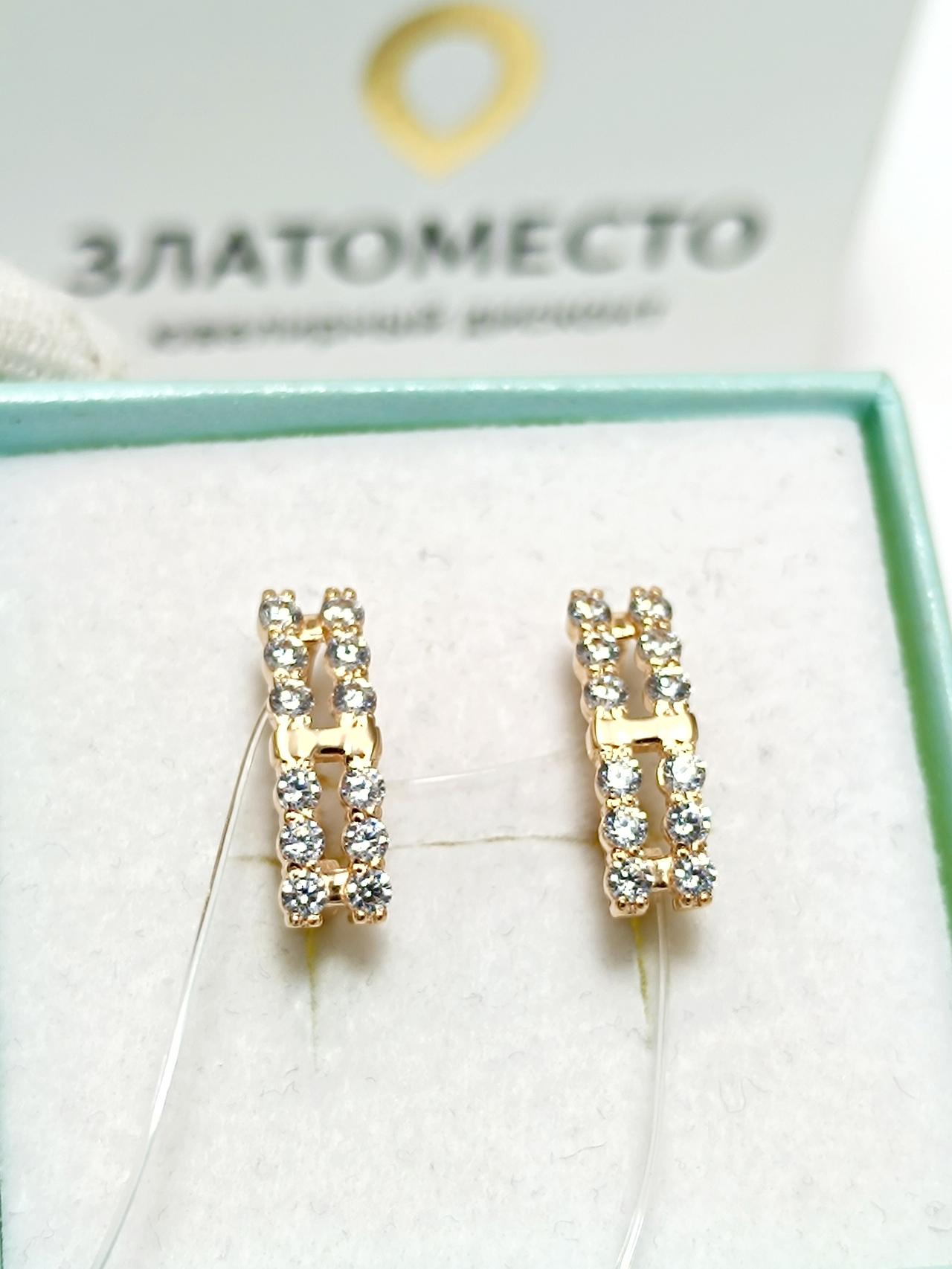 Золотые серьги женские