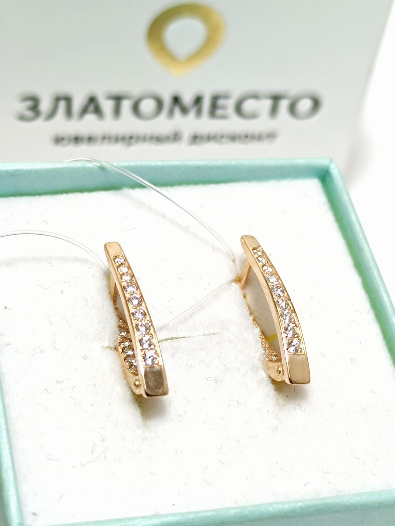 Золотые серьги женские