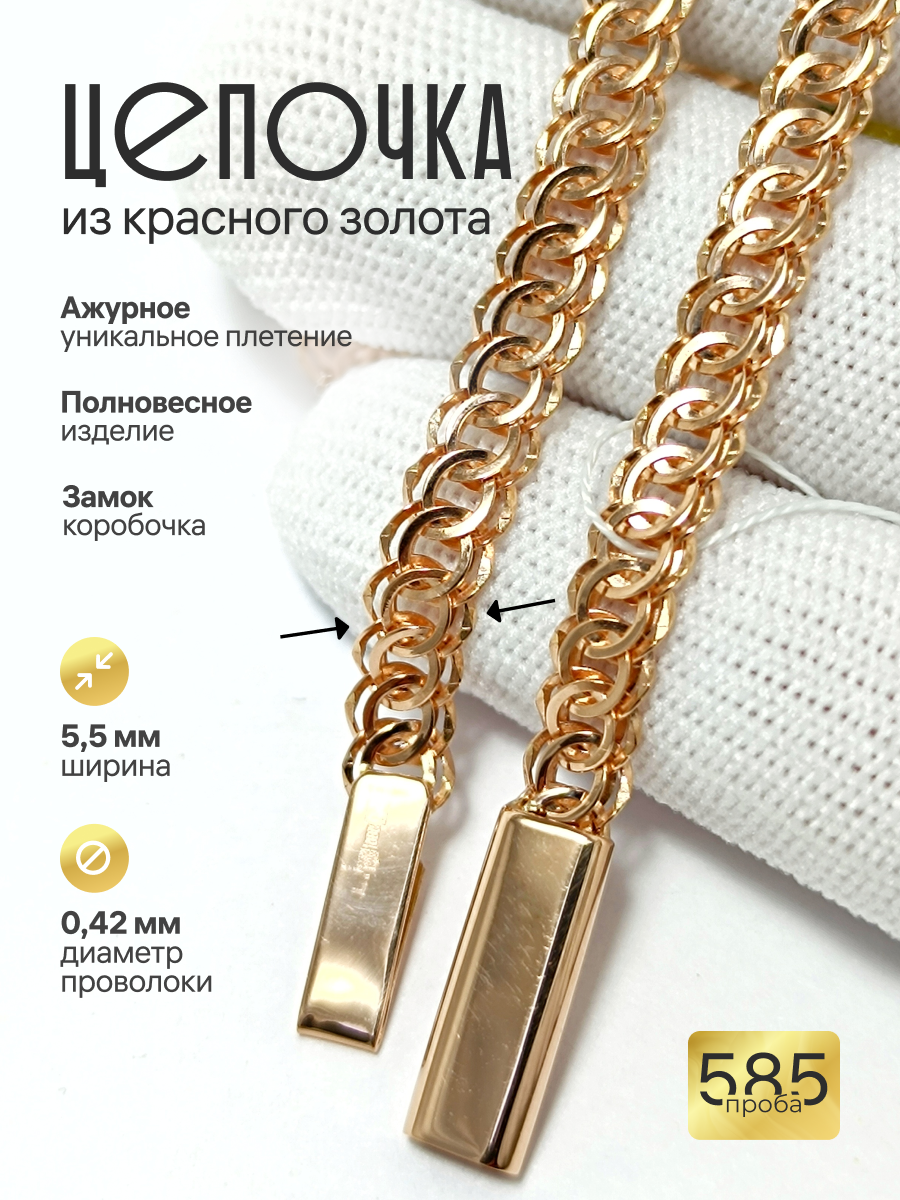 Золотая цепочка Ажурная