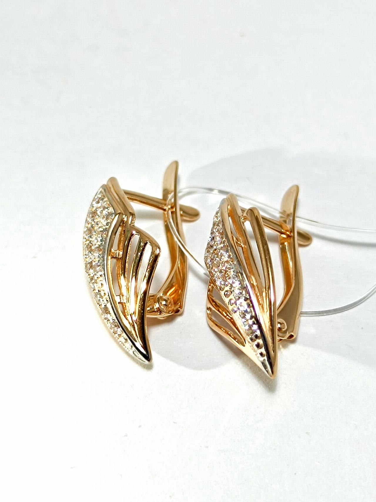 Золотые серьги женские