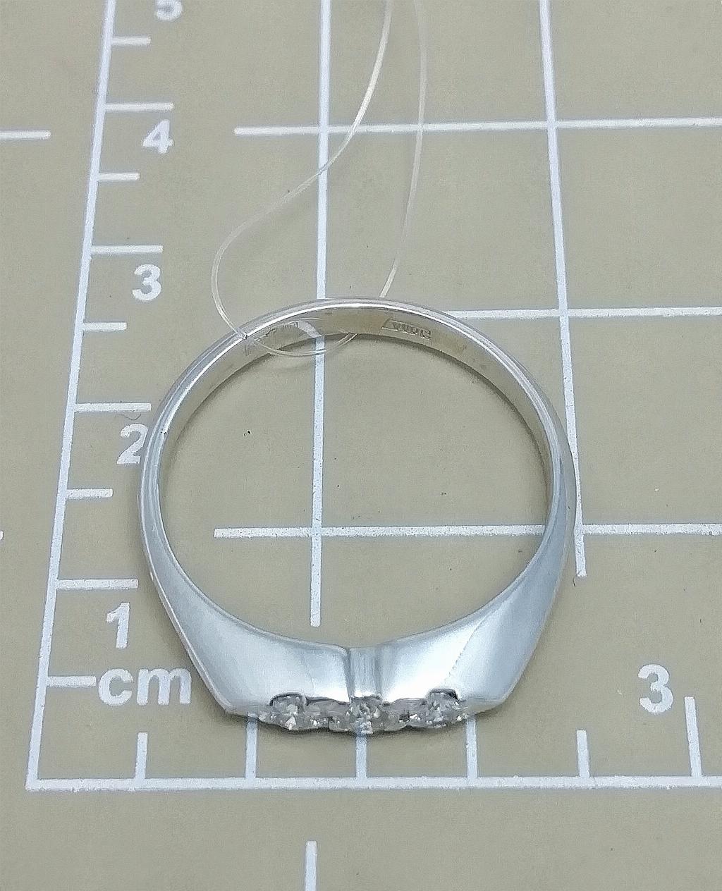 Кольцо дк151122-68 2,58г, вставка бриллиант