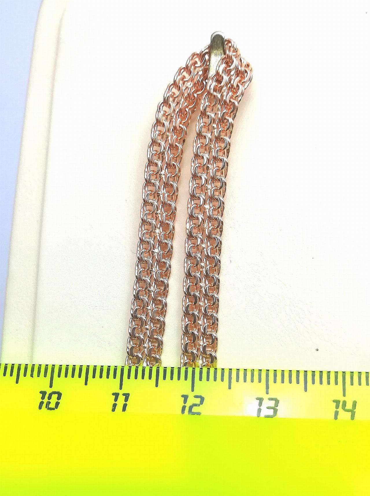 Золотой браслет Двойной бисмарк