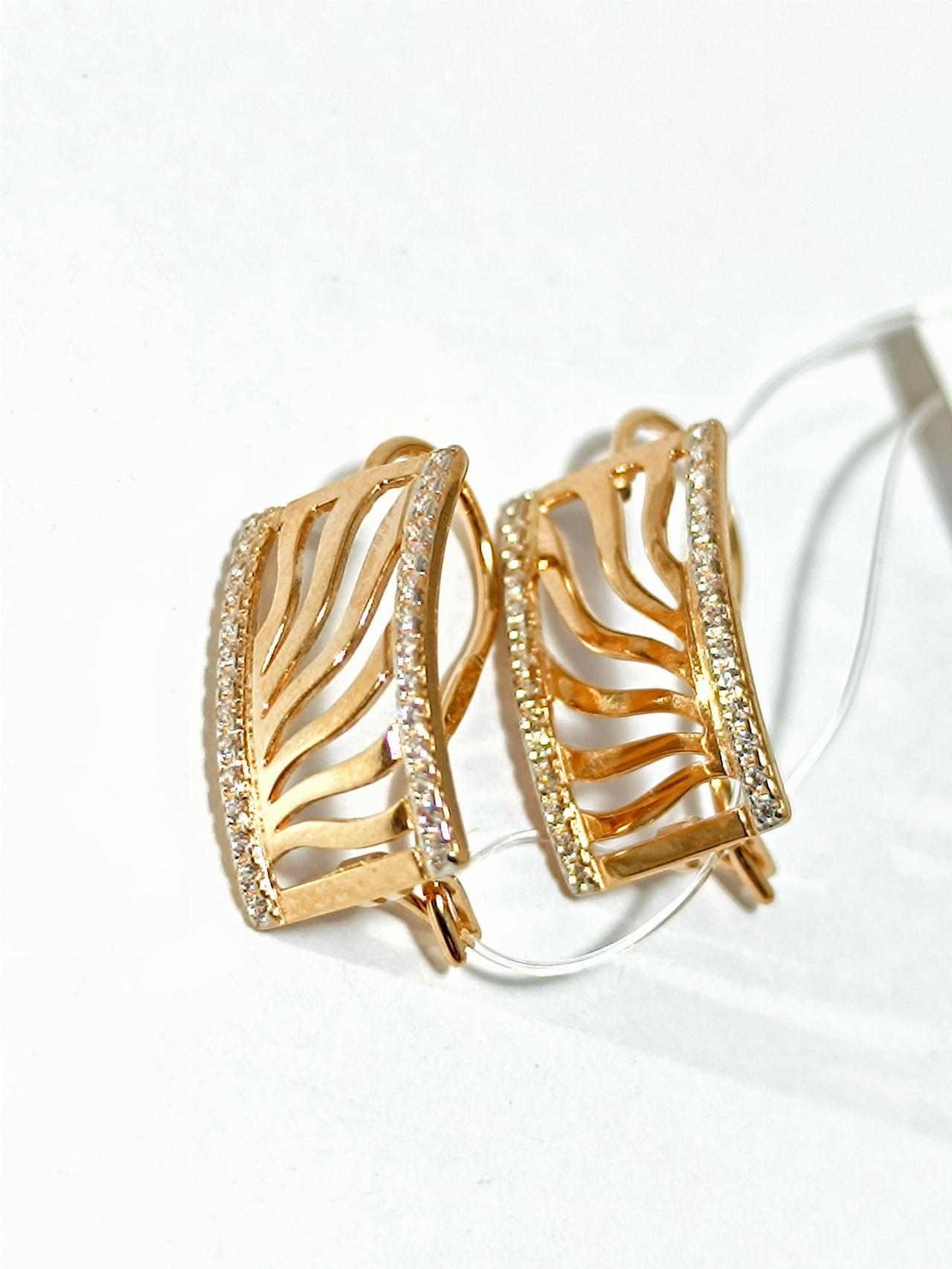 Золотые серьги женские