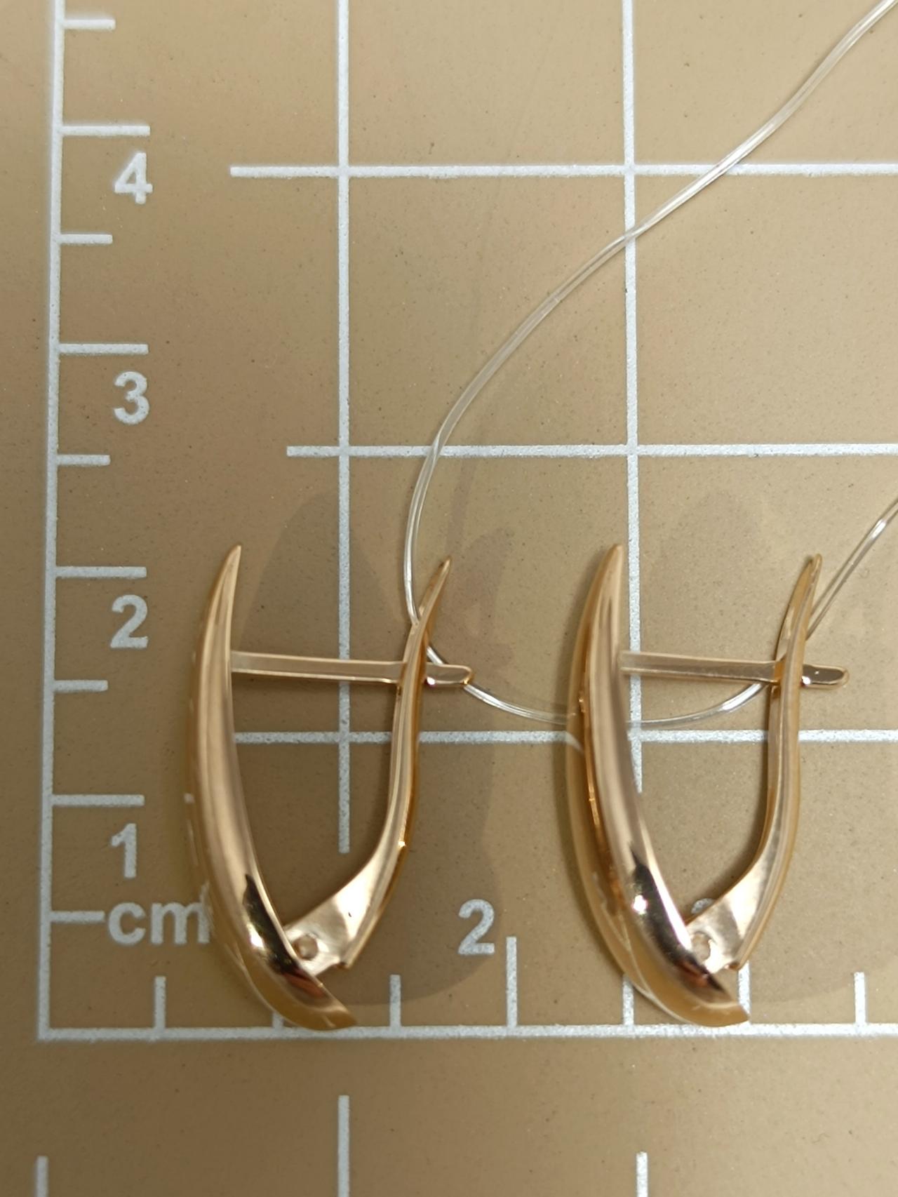 Золотые серьги женские