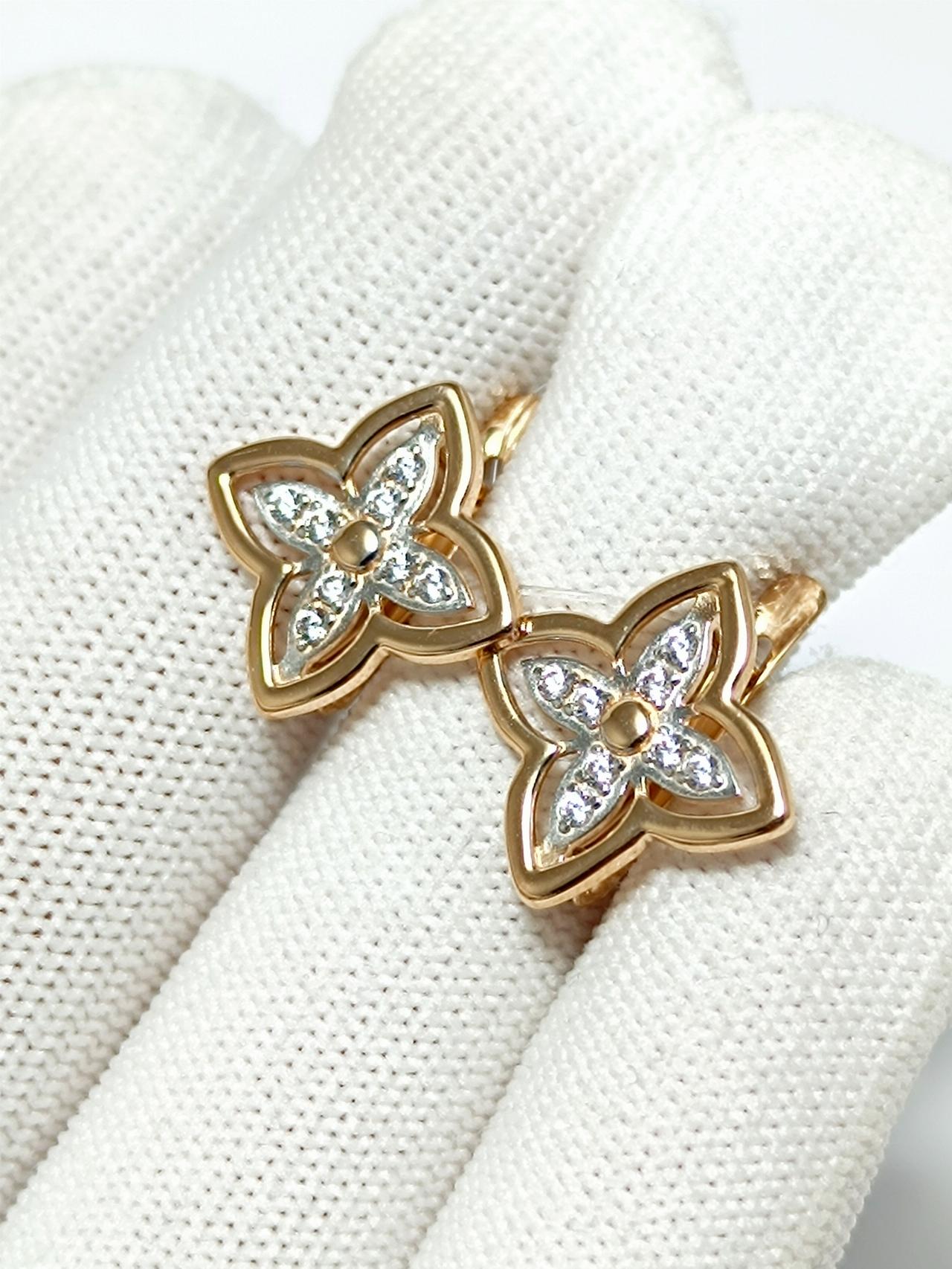 Золотые серьги женские