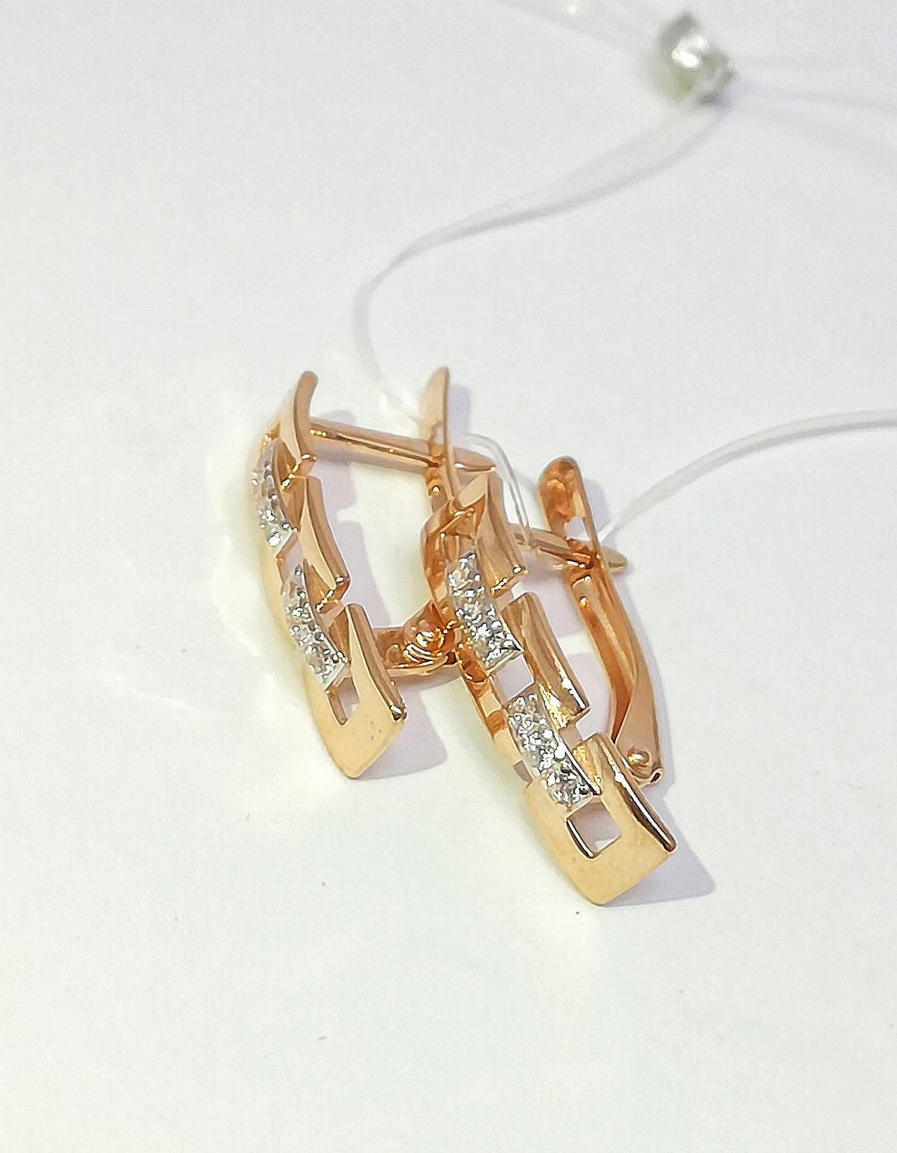 Золотые серьги женские