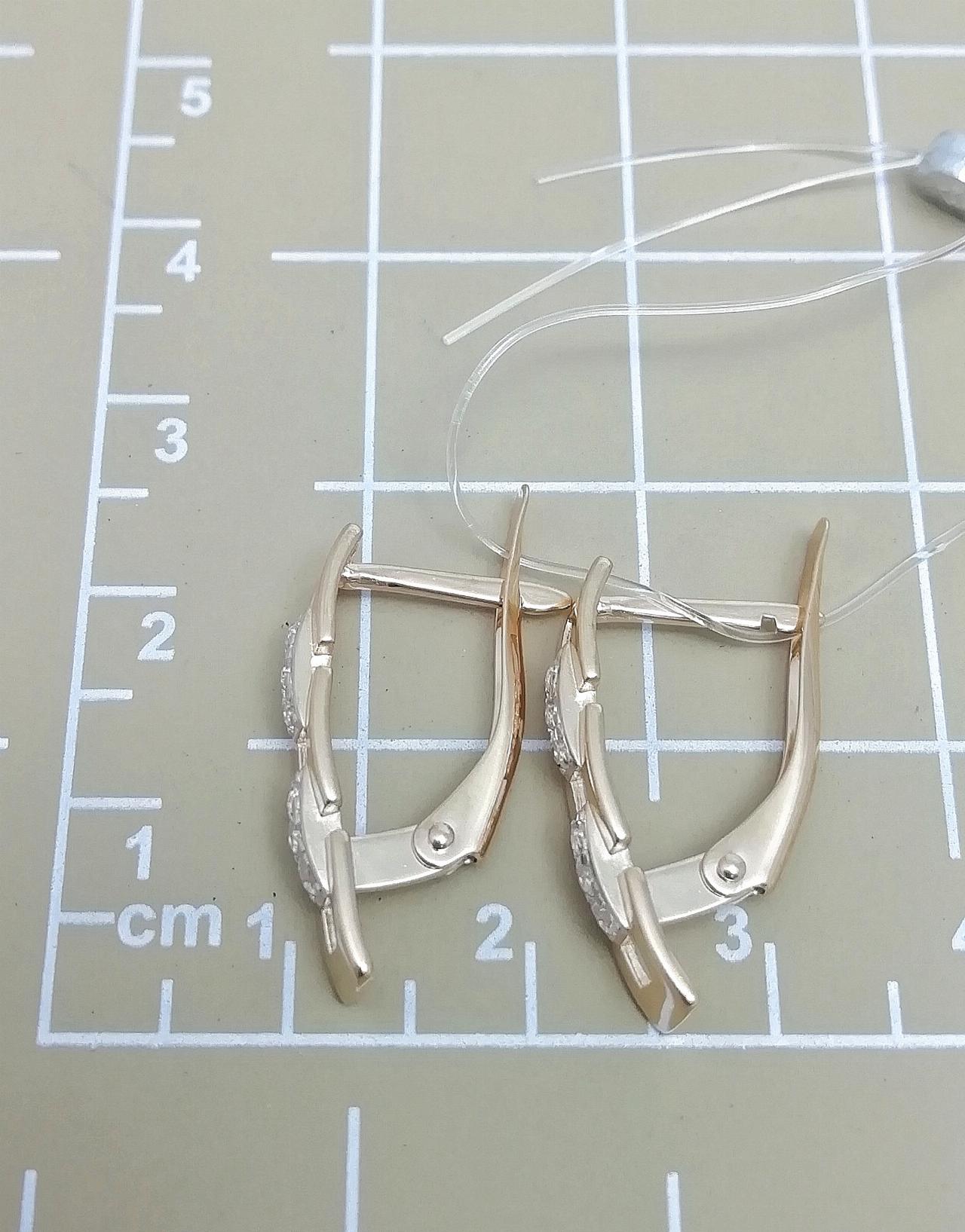 Золотые серьги женские