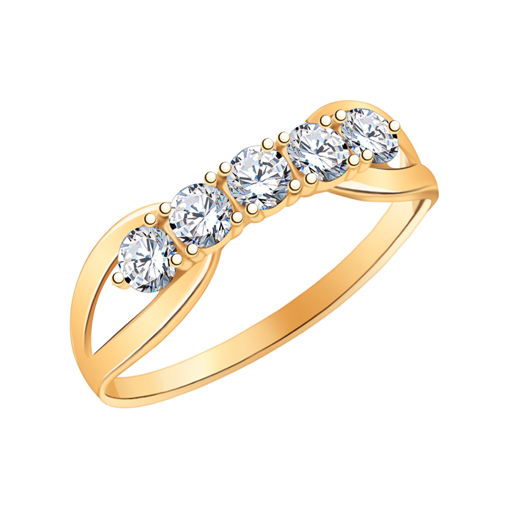 Золотое кольцо женское