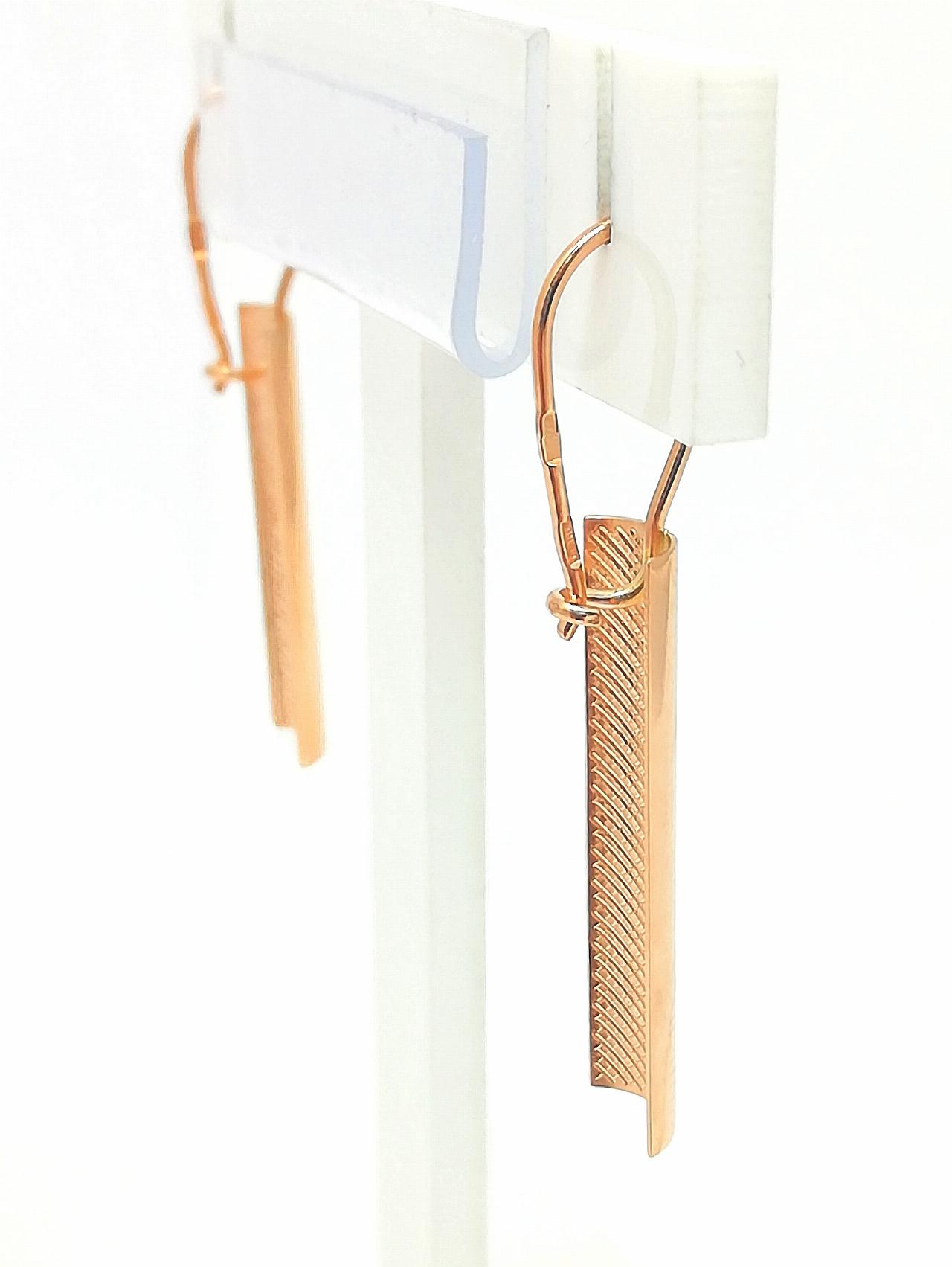 Золотые серьги пластины
