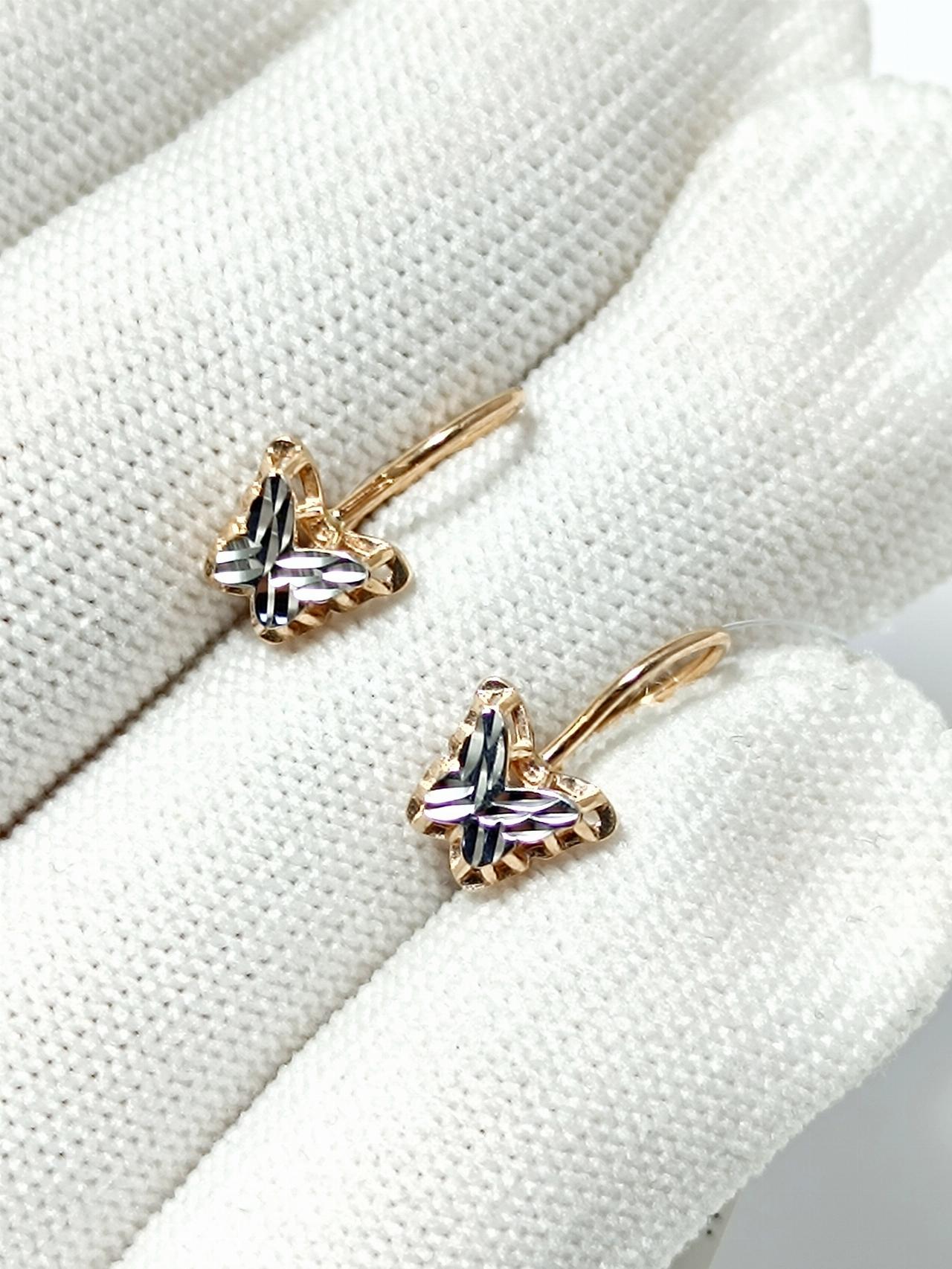 Золотые серьги детские